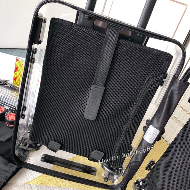 OFF-WHITE X RIMOWA聯名透明箱 RIMOWA日默瓦行李箱四輪拉杆箱 gdx1236